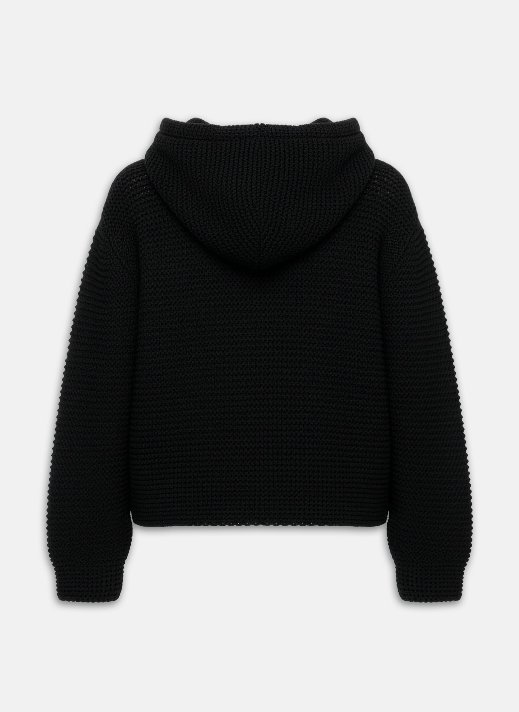 LOGO KNIT HOODIE