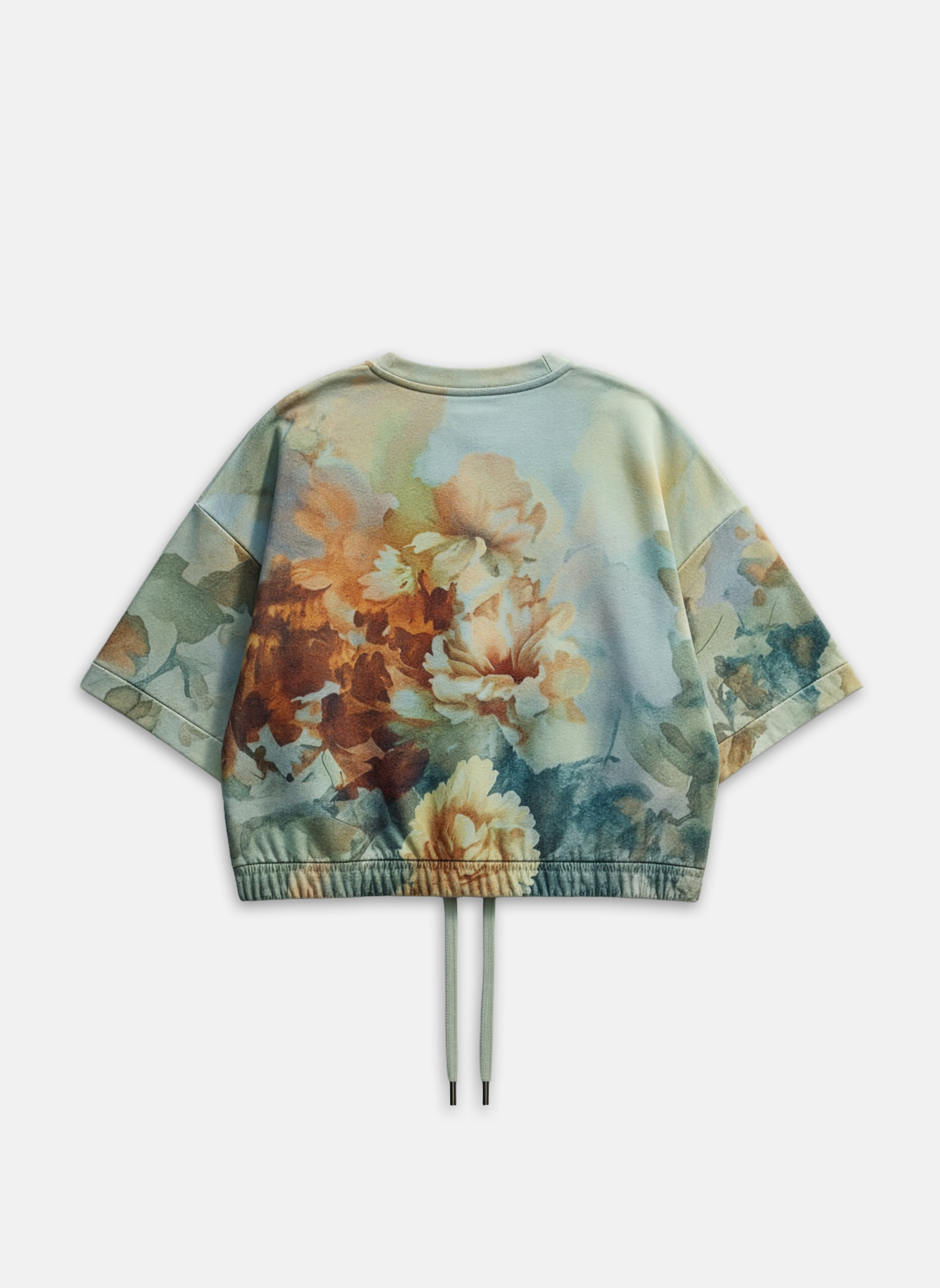SOFT BLOOM DRAWSTRING CROPPED TOP